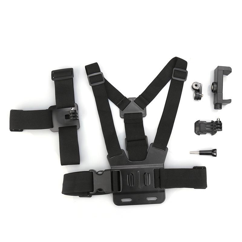 GoPro Action Camera & Mobile Accessories: Cycling Chest Strap & Headband Set
