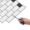 Subway Tile 10 pcs White Black 30 x 30 cm