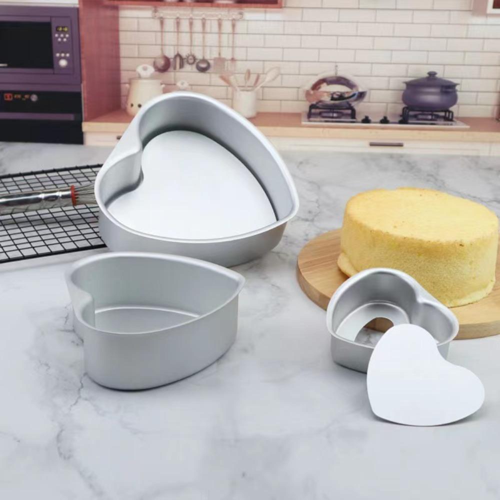 Aluminum Zinc Zinc Alloy Chocolate Cake mold Non Stick Metal Heart Cake Baking Pan Desserts