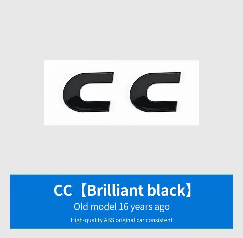 Для VW Для Volkswagen GTI/CC/V6/V8/Caddy/Jetta/Lavida специальная наклейка-шильдик на багажник из АБС-пластика серебристо-черная декоративная наклейка w