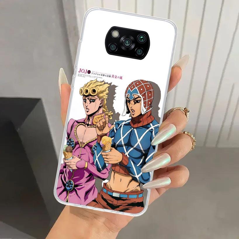 Чехол для телефона JoJo's Bizarre Adventure Golden Wind для Xiaomi Poco X5 X6 X7 Pro F7 Ultra M7 Redmi 15 15C 13 13C 12 12C 10 10A 10C 9 9