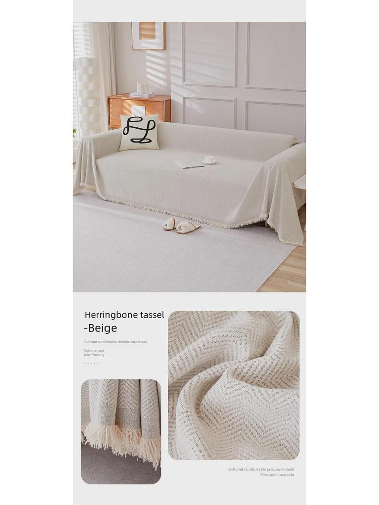 Чехол для дивана из водонепроницаемой ткани с защитой от кошек из шенилла для всех сезонов