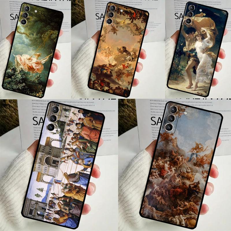 Чехол Renaissance Art Paint для Samsung Galaxy S22 S23 S24 Ultra Note 20 10 S8 S9 S10 Plus S21 S20 FE, мягкий чехол