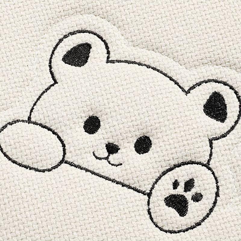 1Pcs Breathable Cartoon Bear Car Seat Cover Non-Slip Cushion for Women's Protection