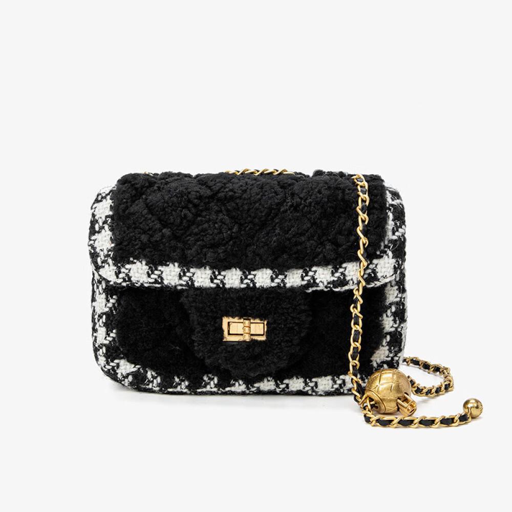 Новая маленькая плюшевая сумка с цепочкой для ароматов, сумка через плечо, женская сумка в подарок на день рождения, длина 19 см, высота 12 см, ширина 7 см