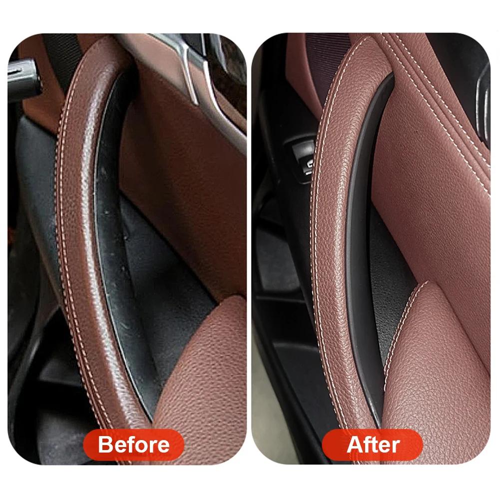 Для BMW X3 X4 F25 F26 2010 2011 2012 2013 2014 2015 2016 Панель внутренней ручки двери автомобиля Крышка-накладка из АБС-пластика с текстурой карбона/Черная/Бежевая