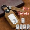 Car Key Case Cover for Toyota Noah Tarago Mark X RAV4 Voxy Corolla Yaris Estima Key Skin Protector Accessories Car-Styling