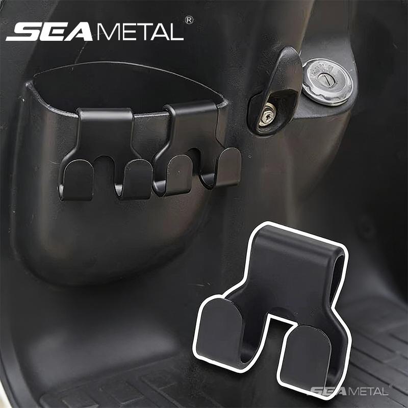 SEAMETAL Крючки-вешалки для мотоциклов Скрытые креативные автомобильные крючки Для электромобилей Многофункциональный держатель-крючок для телефона на заднее сиденье Автомобильные аксессуары для интерьера