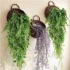 Artificial Hanging Plants, 90cm Fake Vines Ferns Persian Rattan for Wall House Room Indoor Outdoor Decoration