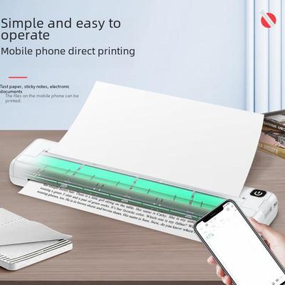 Портативный мини-термопринтер формата А4 без чернил для использования дома и в небольшом офисе