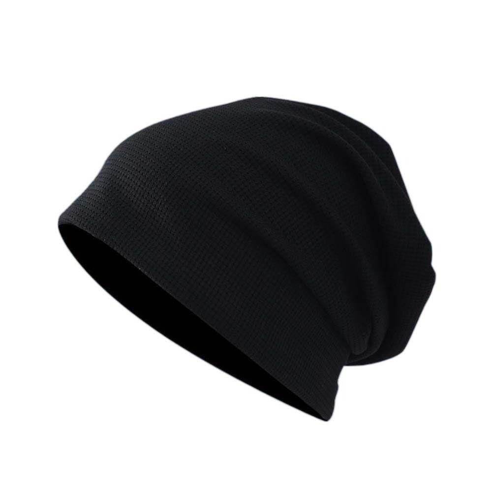 Elastic All-match Solid color Korean Style Women Beanie Men Skull cap Stacking bonnet Knitted Hat