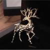1 Pcs Mini Exquisite Golden Christmas Deer Animal Clothes Brooch Men and Women Clothing Hundred Matching Accessories
