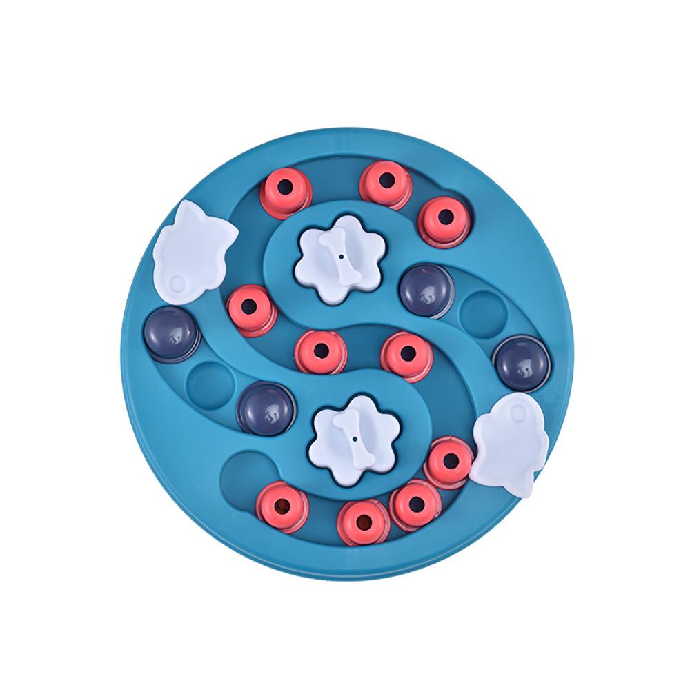 Игрушки-головоломки для собак Медленная кормушка Интерактивная игра для повышения IQ щенка Диспенсер для еды Медленное поедание Нескользящая миска Игрушка для домашних собак