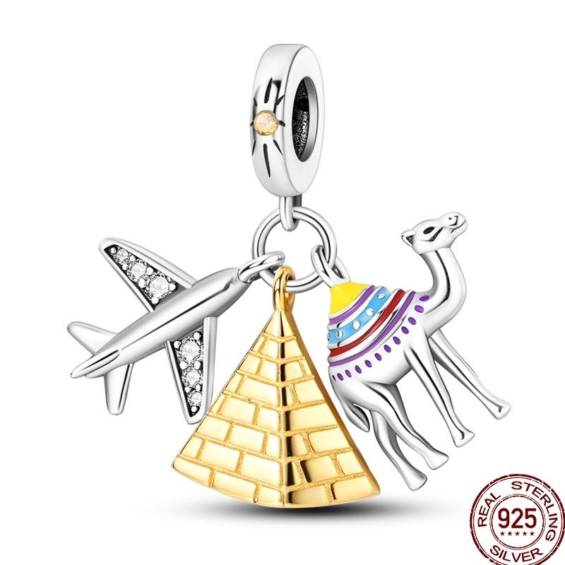 Оригинальные Медные Золотые Шармы Бусины Подсолнух Собаки Леопард Светлячок Подвески Подходят для Браслета Ювелирный Подарок Маркировка