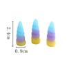 3 шт./уп. Градиентный единорог с разноцветной смолой для DIY, для волос, рюкзака, одежды, аксессуары, украшения, принадлежности