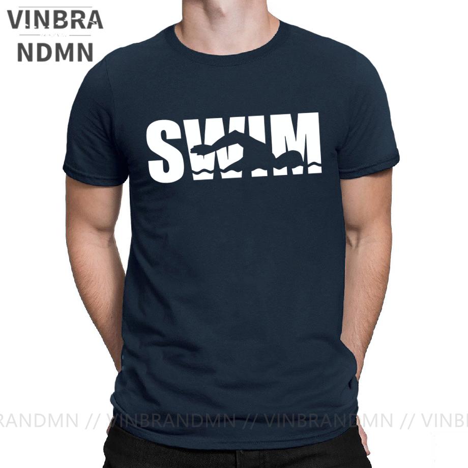 Swim Swimmin Water Sports Tshirt Unisex Novelty Cotton Tees Round Neck Classic Short Sleeve T Shirt Original Clothing