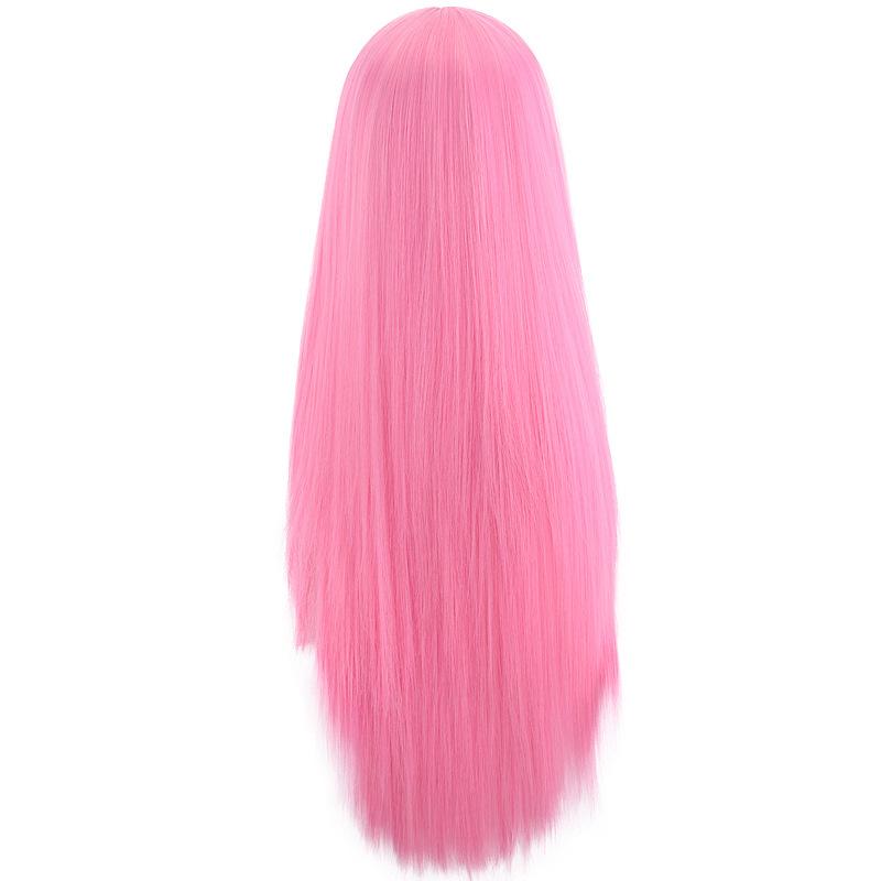 Long Straight Pink Anime One Piece Character of Jewelry Bonney Cosplay Wig for Women Heat Resistant Synthetic Hair Wigs