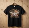 USA 250th Anniversary Eagle Freedom Patriotic 1776 2026 Tee T-Shirt MADE IN USA