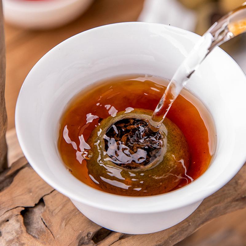 Цитрусовый чай Синьхуэй Чай Пуэр Подарочный подарок Новогодний чай Подарочная коробка Суд Юньнань Пуэр Приготовленный чай Чай Пуэр со вкусом мандарина