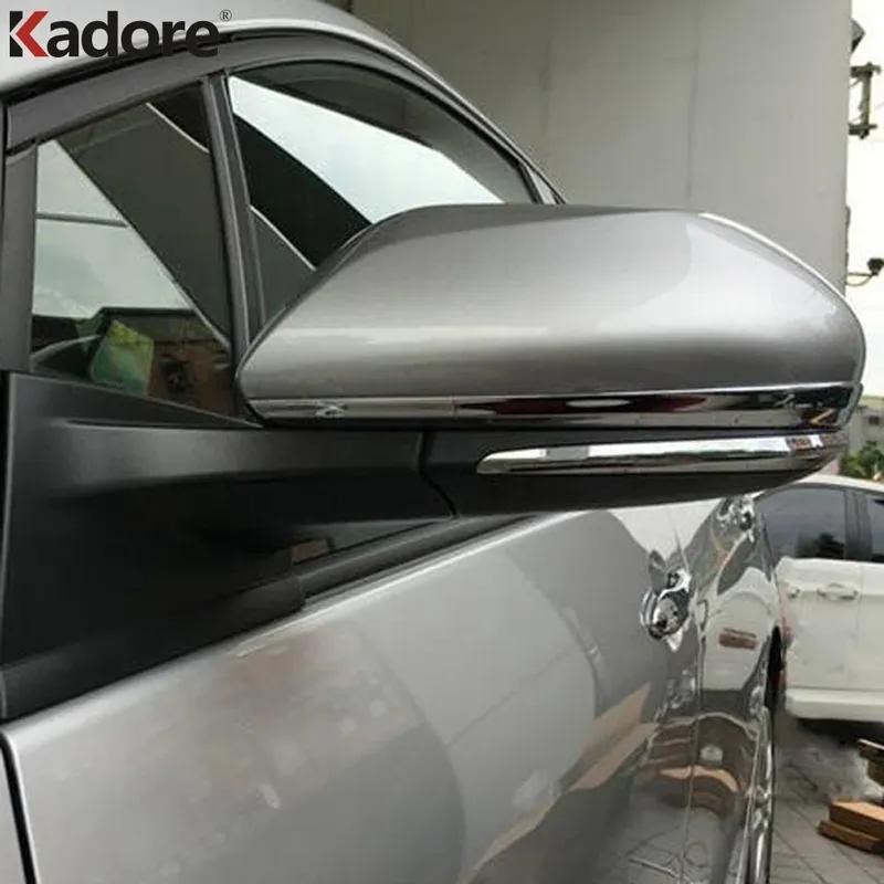 For Toyota Prius 2016 2017 2018 Chrome Side Door Rearview Mirror Strip Cover Trim Car Accessories