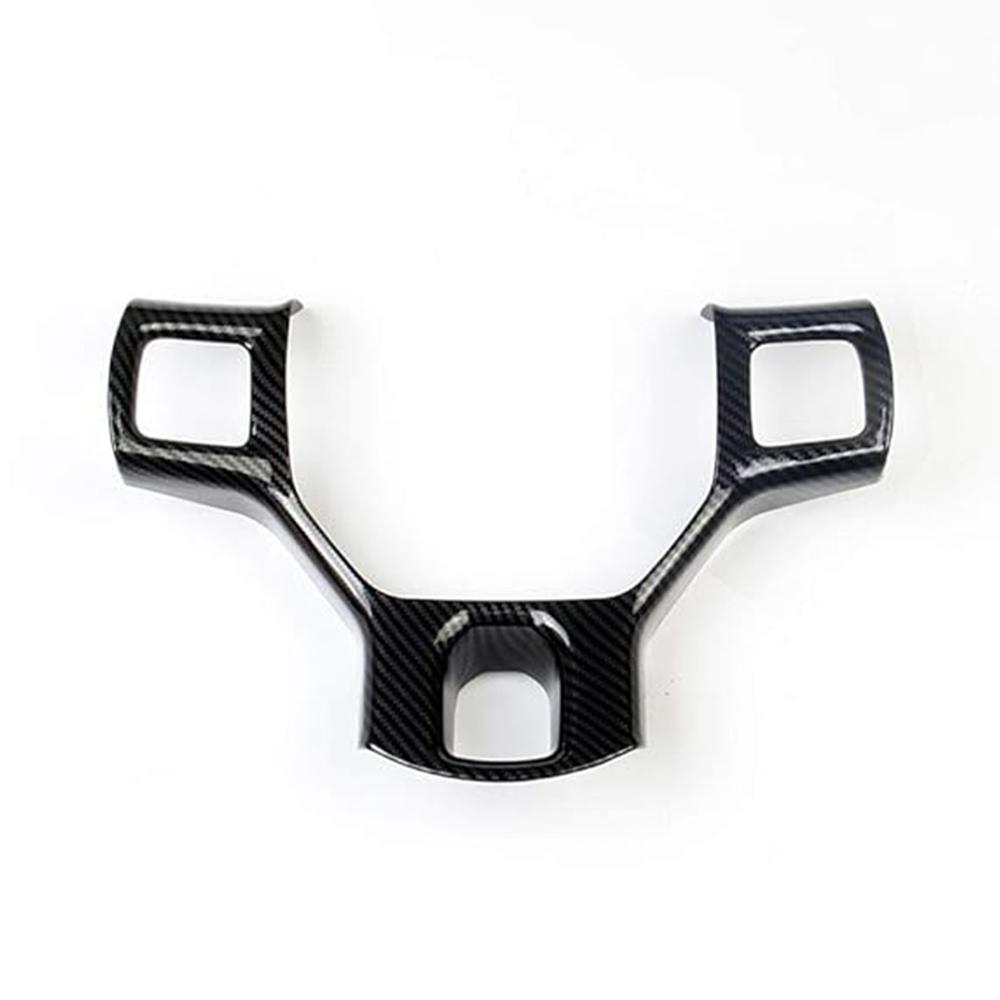 Carbon Fiber Style Steering Wheel Interior Cover Trim Frame Interior Decoration Sticker For Dodge Ram 1500 2500 3500 2011-2018 E7