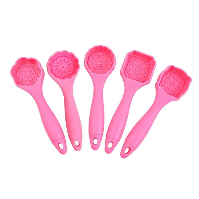 5 Штук Формочки для Лунных Пряников Формочки для Печенья Форма для Пирога Тыква Штампы для Бобового Пюре Пекарские Принадлежности Кухонные DIY Аксессуары для Выпечки