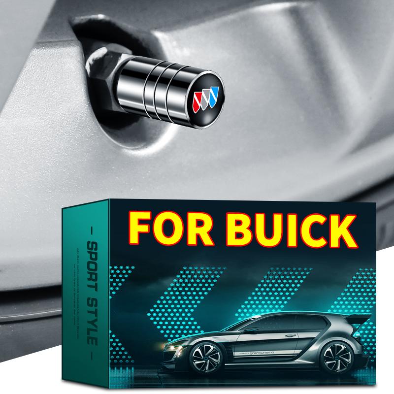 Buick 4PCS Metal Tire Valve Caps Car Tyre Air Stems Cover For Buick GL8 Envista Park Avenue royaum Verano Excelle GT Envision