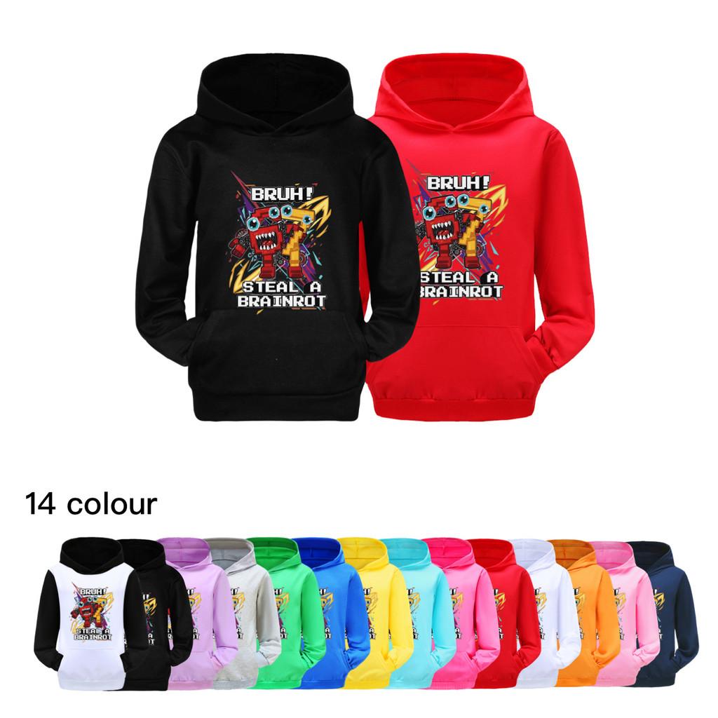 5227 Дети Мальчики Девочки Steal a Brainrot 67 Six Seven Printed Casual Long Sleeves Hoodies Top