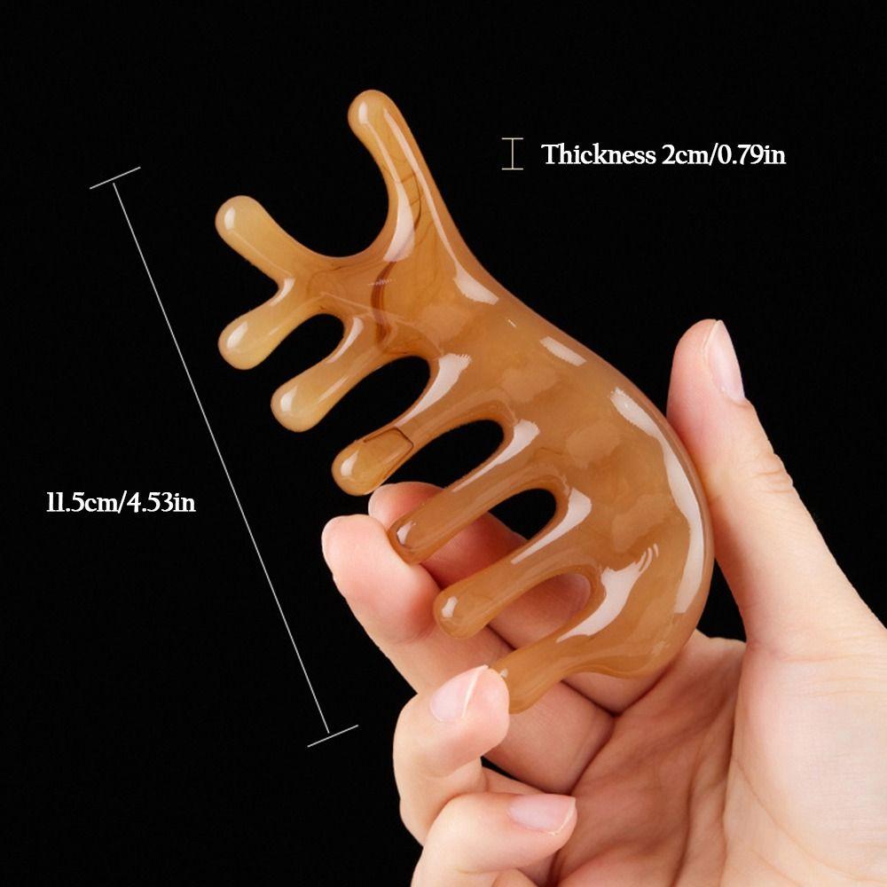 SPA Gift Nose Scraper Meridian Scrapping Wood Comb Scalp Massage Tool Hair Comb Wooden Massage Comb