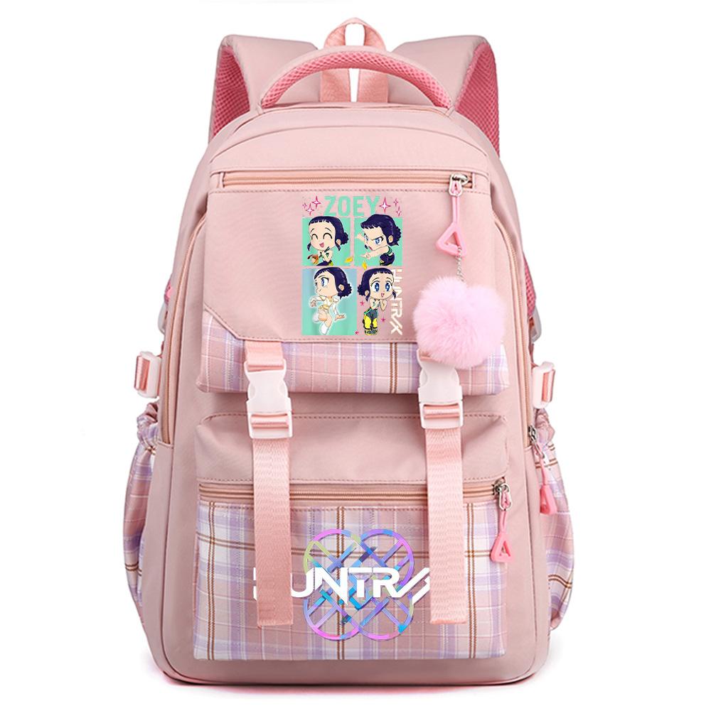 Anime Cartoon K-Pop Printed Large Capacity Backpack for Teenger Student Girl Boy Schoolbag Bookbag Kid Gift Women Waterproof Travel Bag Mochila