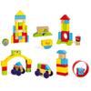 Hape Разноцветные строительные блоки, E8866, для детей от 1,5 лет, Деревянные строительные блоки