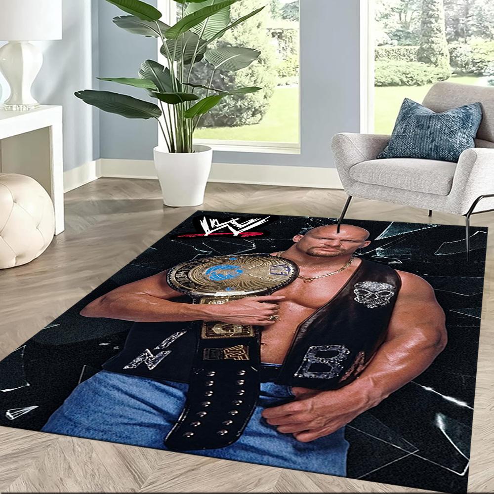 Stone Cold Steve Austin Square rugs are a great choice for living rooms, bedrooms, home décor, and as gifts.