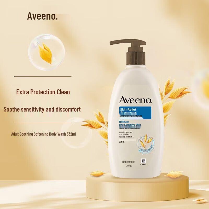 Aveeno Нежный успокаивающий овсяный гель для душа 532 мл