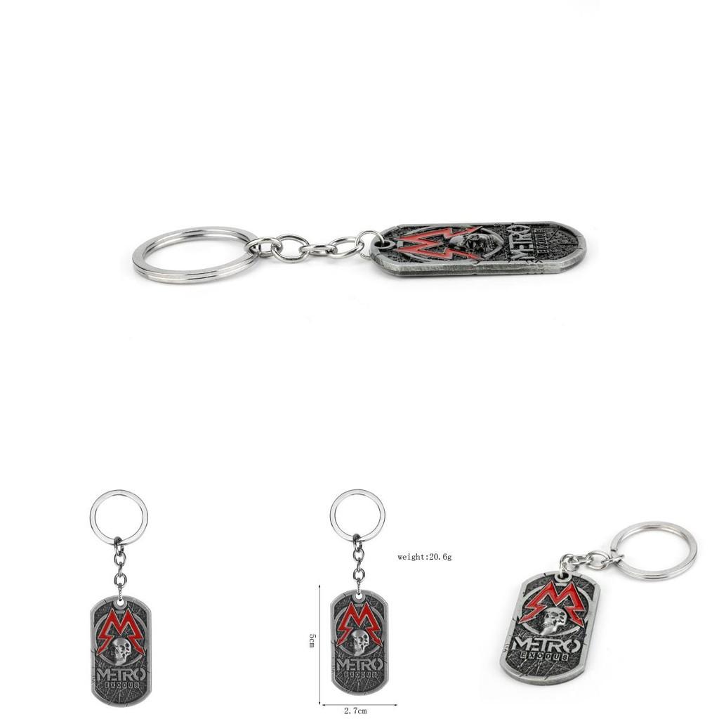 Кулон-подвеска Metro Exodus Череп со сплавным геометрическим дизайном для фанатов игры