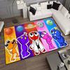 R Rainbows Friends Game Character Print Area Rug Non‑Slip Soft Floor Carpet Gaming Room Bedroom Present Indoor Home Decor