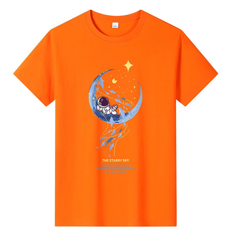 GMXIA Футболка с коротким рукавом из хлопка, мужская модная свободная рубашка с коротким рукавом, с принтом