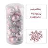 24 X Christmas Pink Ball Ornaments Tree Decorations Holiday Wedding Party New