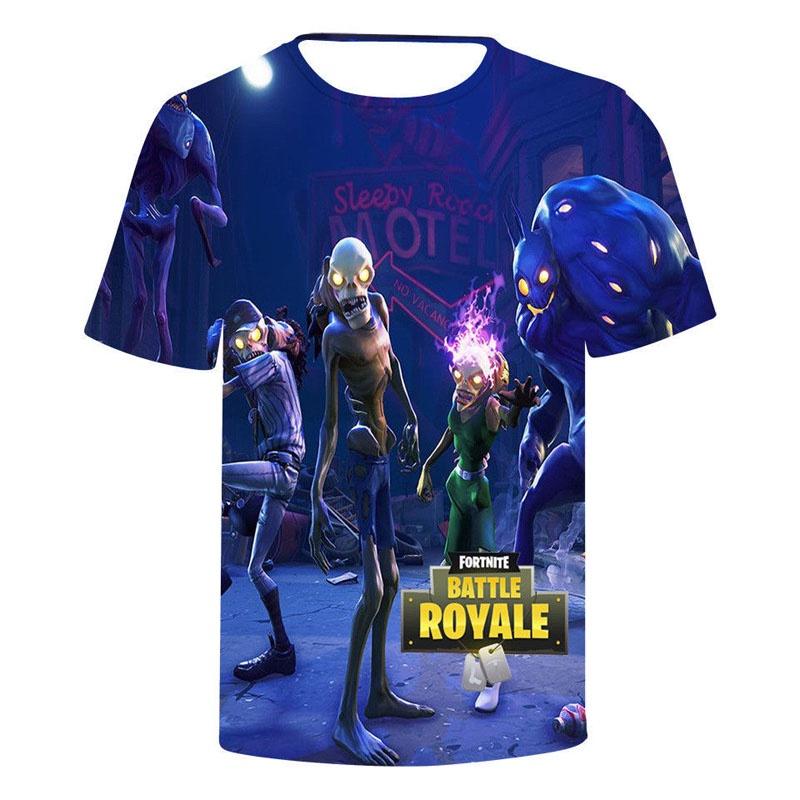 Футболки Fortnite 3D Лучшая видеоигра Battle Royale С коротким рукавом Дышащие