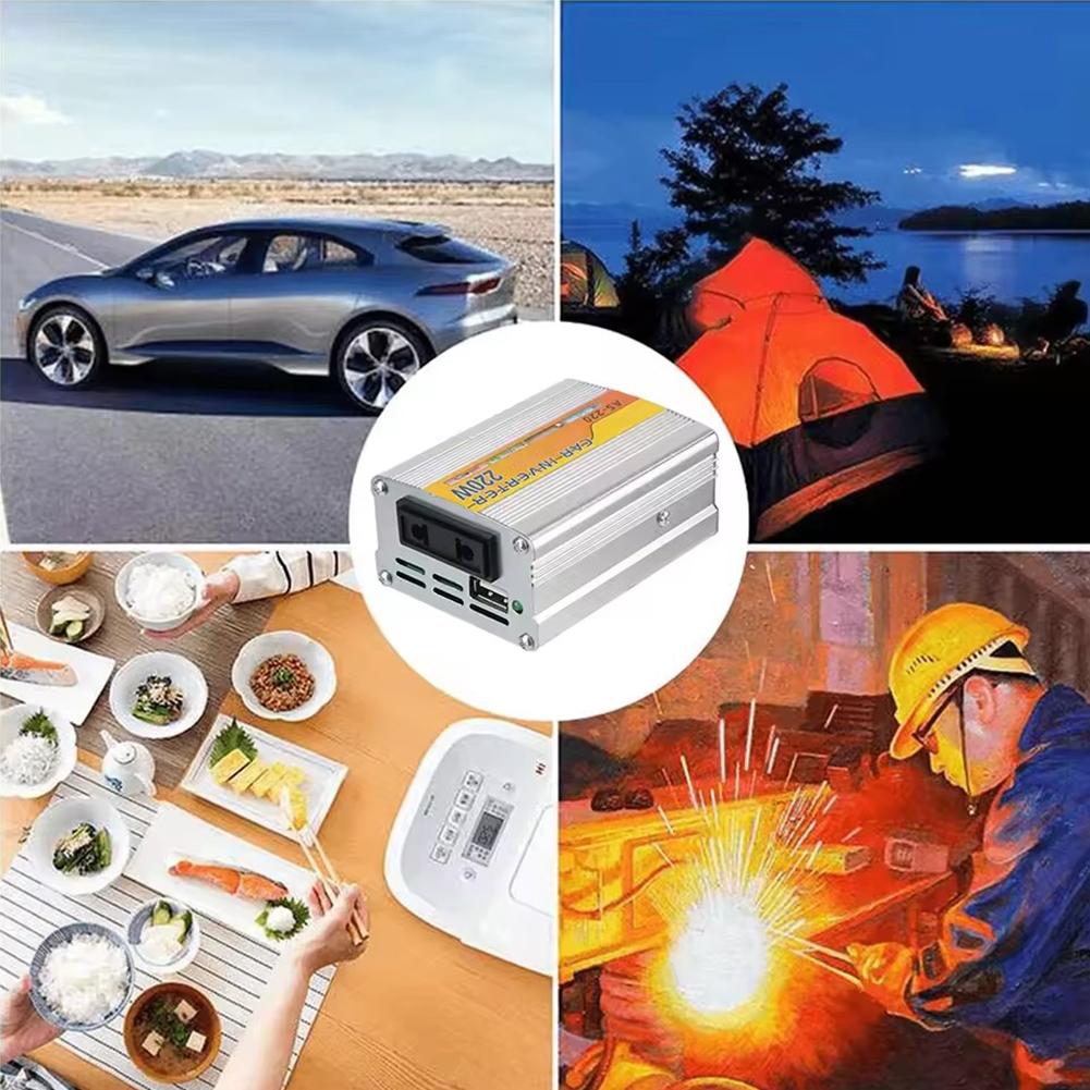 Автомобильный инвертор 220 В, инвертор для солнечной панели, USB, преобразование переменного тока в 220 В, портативное напряжение USB, Z4Z0