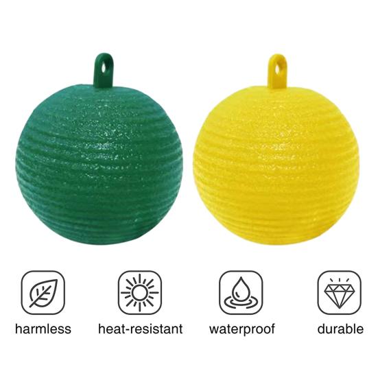 Набор из 10 водонепроницаемых подвесных ловушек для насекомых от грибных комариков и плодовых мушек - Сильный клей, Зеленый и Желтый