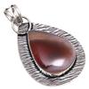 Pendant Banded Agate Gemstone Mother'Day Gift Silver Jewelry 2.25"