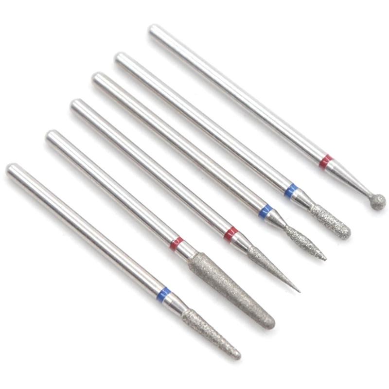 30 шт. алмазные фрезы для ногтей, фрезы с заусенцами для пилочек для ногтей, сверла для очистки кутикулы, аппарат для маникюра, художественные инструменты