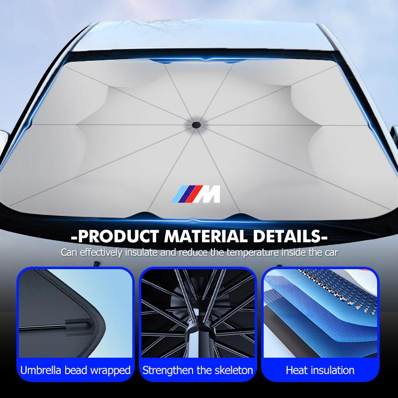 Folding Car Windshield Sun Shade Visor Protector UV Sun Parasol For BMW M 1 3 4 5 6 7 Series X1 X3 X4 X5 G20 G38 F48 E36 E39 OZ3