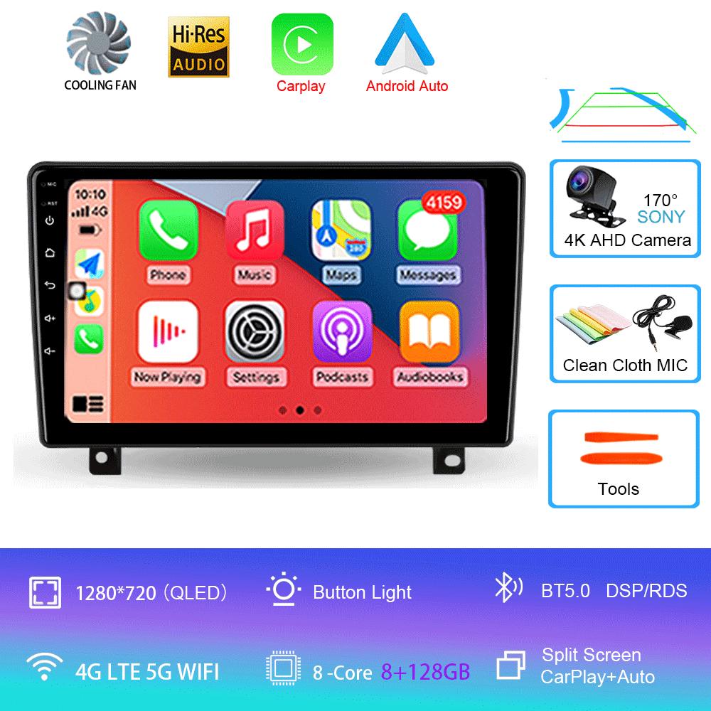 Автомобильное радио Android 14 Carplay Auto для Opel Astra H 2006 2007 2008 - 2014 GPS-навигация Видеоплеер 2 Din Стерео DVD Мультимедиа