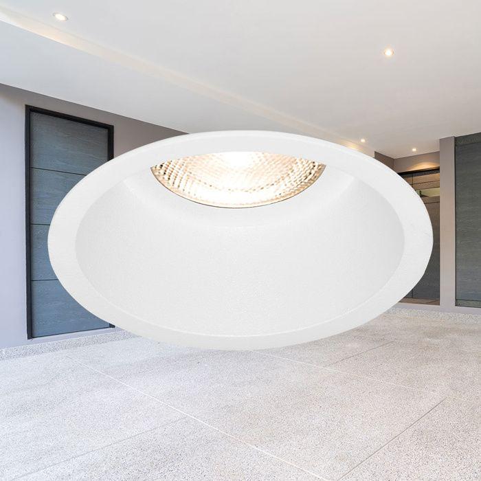 Support de spot Tetra S1 rond blanc MR16 GU10/GU5.3