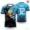 Мужская футболка с аниме One Piece, летняя, с графическим дизайном Луффи, с коротким рукавом, дышащая