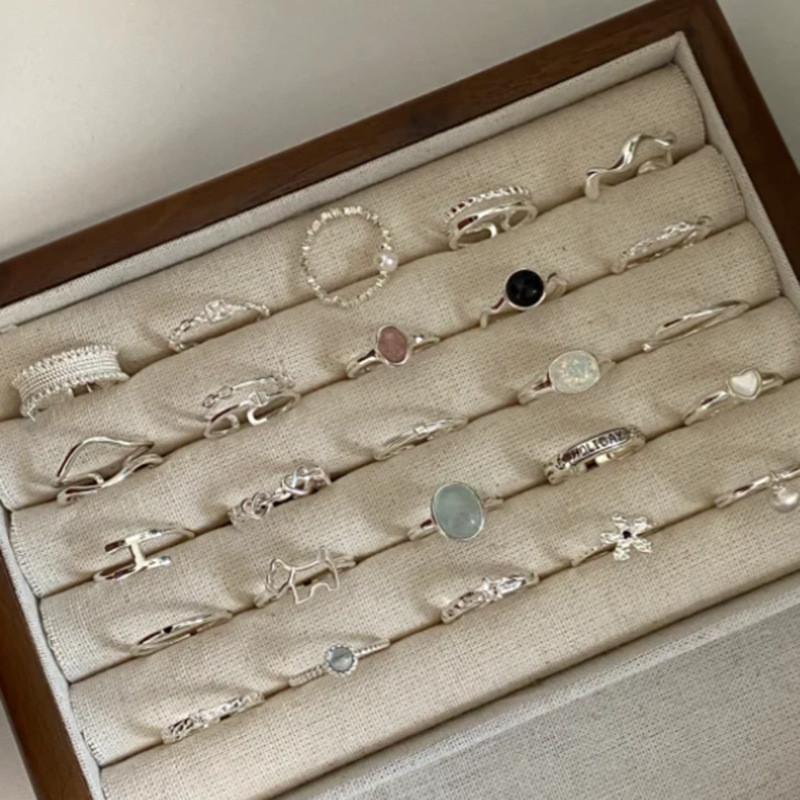 Sterling Chic 925 Silver Ring With Sparkly Zirconia Stones For Unique Womens Accessories