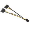 7-дюймовый 6-контактный PCI на двойной 15-контактный SATA кабель питания для карты расширения