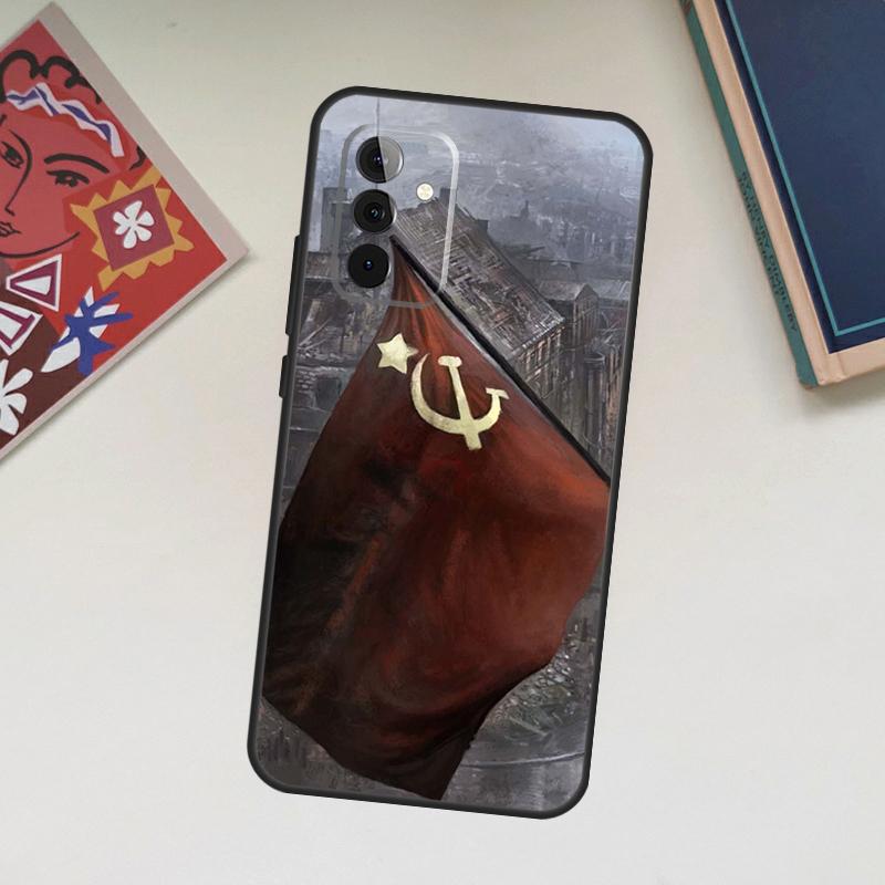 USSR Flag Soviet Union Case For Samsung Galaxy A13 A53 A33 A23 A06 A56 A16 A36 A55 A35 A17 A54 A34 A14 A52 A32 A15