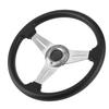 350mm14in Racing Car Drifting Steering Wheel Replacement Universal Modified AccessorySilver